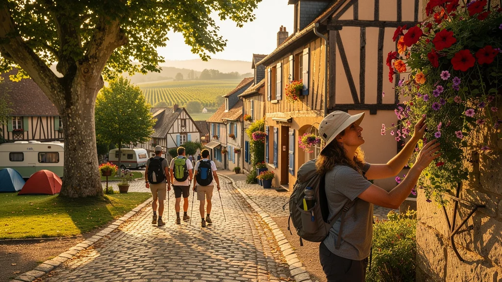 Découvrir Noyers-sur-Serein à pied depuis le camping municipal dans un décor médiéval authentique et paisible