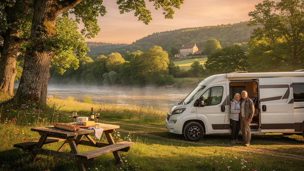 Aires naturelles de camping-car dans l'Yonne avec camping-car, nature et ambiance paisible
